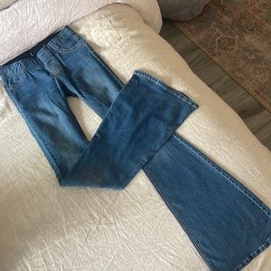 Free People Low-Rise Ultra-Wide Flare Jean